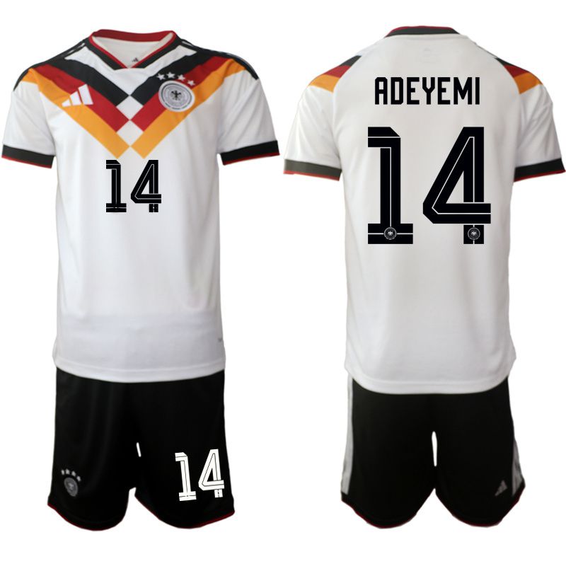 Men 2026 World Cup National Team Germany home white #14 Soccer Jersey->germany jersey->Soccer Country Jersey